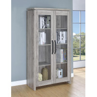 Coaster Furniture 950783 2-door Tall Cabinet Grey Driftwood